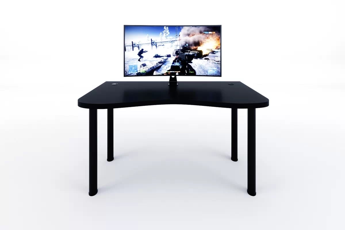 Polohovateľný PC stôl Alin 120 cm - čierna Písací stôl gamingowe Alin 120 cm z regulacja wysokosci - Čierny 