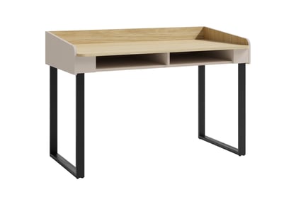Psací stůl Fiorenza 125 cm - béžový pískový / olejovaný dub