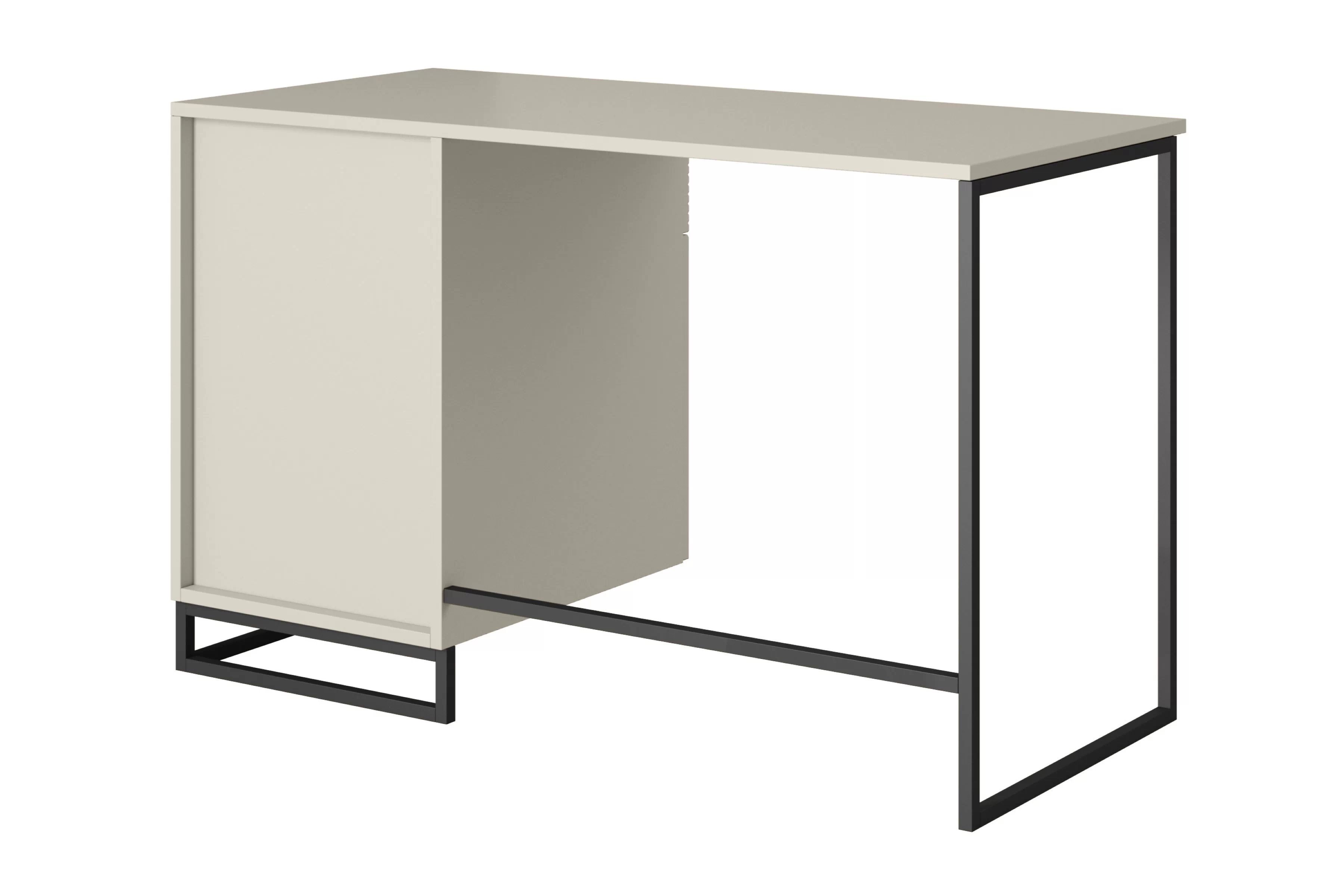 Písací stôl Asha 120 cm so zásuvkou – kašmírová / čierna Písací stôl Asha 120 cm z szuflada - kašmír / Čierny Rošt