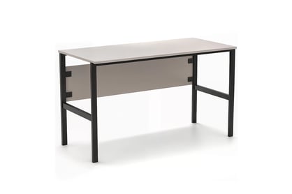 Písací stôl Cremona 128 cm s kontajnerom - pieskový béžový Písací stôl Cremona na kovových nohách s kontajnerom - Béžová Pieskový