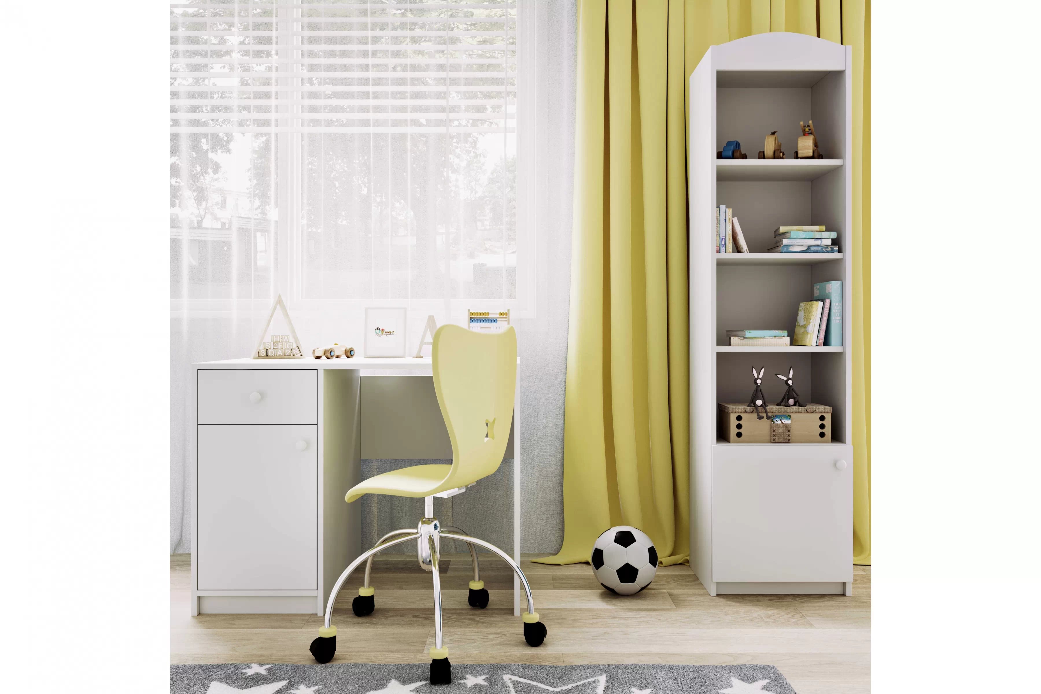 Dětský psací stůl Bonzo 100 cm - bílá psací stůl dzieciece Bonzo 100 cm z szuflada - bílá