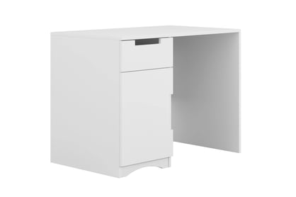 Detský písací stôl Guli 100 cm s jednými dverami a zásuvkou - biely Písací stôl dzieciece Guli 100 cm jednodverové z szuflada - biale