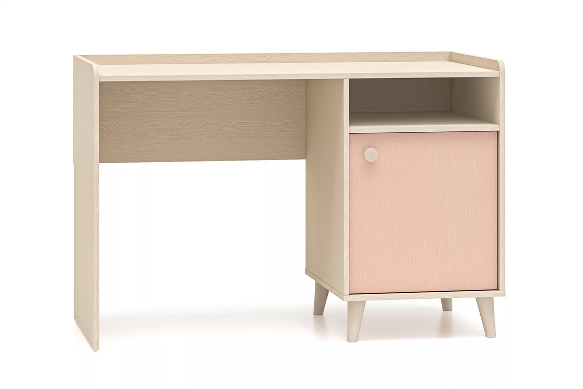 Birou pentru copii Marla 120 cm - nisip deșert, roz millenial pink ...