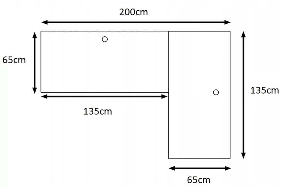 PC stôl Nelmin 200 cm na kovových nohách s LED pravá - biela / čierny Písací stôl gamingowe Nelmin 200 cm na kovových nohách z tasma LED pravý - biela / čierny 