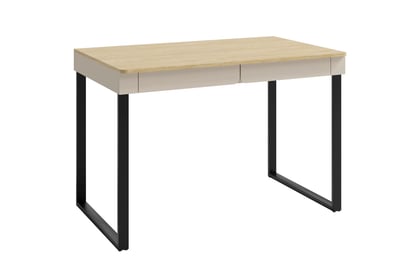 Písací stôl Luca 125 cm - béžová / dub olejovaný