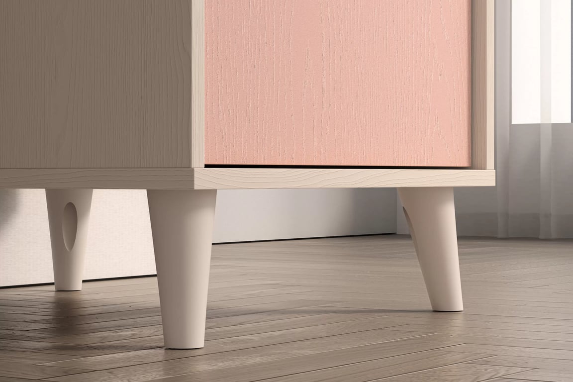 Písací stôl Marla 120 cm - piesková púšť / millennial pink Písací stôl Marla 120 cm - piasek pustyni / millenial pink