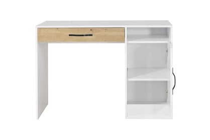Mládežnícky písací stôl Lomaro 120 cm so zásuvkou - dub artisan / čierny úchyt Písací stôl mlodziezowe Lomaro 120 cm z szuflada - Dub artisan / Úchytka Čierny 
