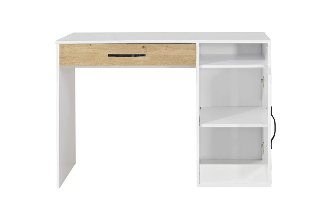 Mládežnícky písací stôl Lomaro 120 cm so zásuvkou - dub artisan / čierny úchyt Písací stôl mlodziezowe Lomaro 120 cm z szuflada - Dub artisan / Úchytka Čierny 