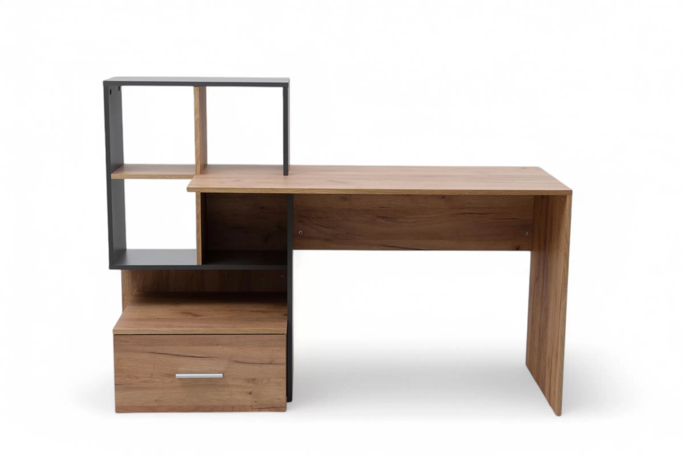 Písací stôl Sorsa 149 cm - dub wotan / antracitová Písací stôl mlodziezowe Sorsa 149 cm - Dub wotan / Antracytová