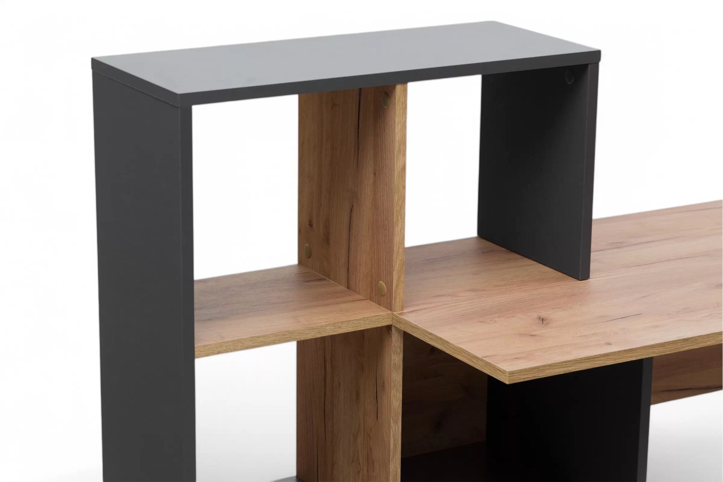 Písací stôl Sorsa 149 cm - dub wotan / antracitová Písací stôl mlodziezowe Sorsa 149 cm - Dub wotan / Antracytová