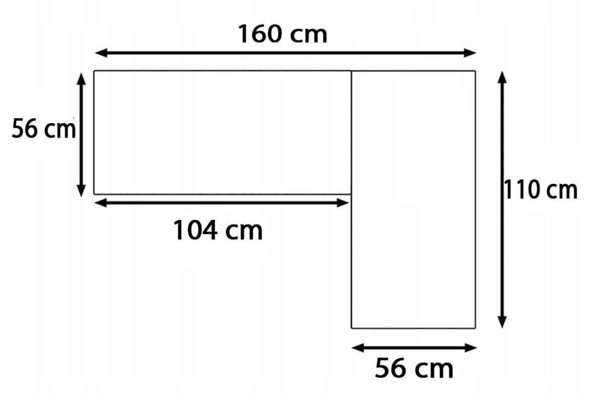 Rohový psací stůl Verin 160 cm na kovovém podstavci, pravý - zlatý dub craft / černý psací stůl narozne Verin 160 cm na kovových nohách prawe - zlatá dub craft / černá