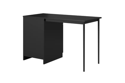 Písací stôl Nicole 120 cm so zásuvkou – čierny mat / čierne nožičky Písací stôl Nicole 120 cm z szuflada - Čierny mat / čierny nozki