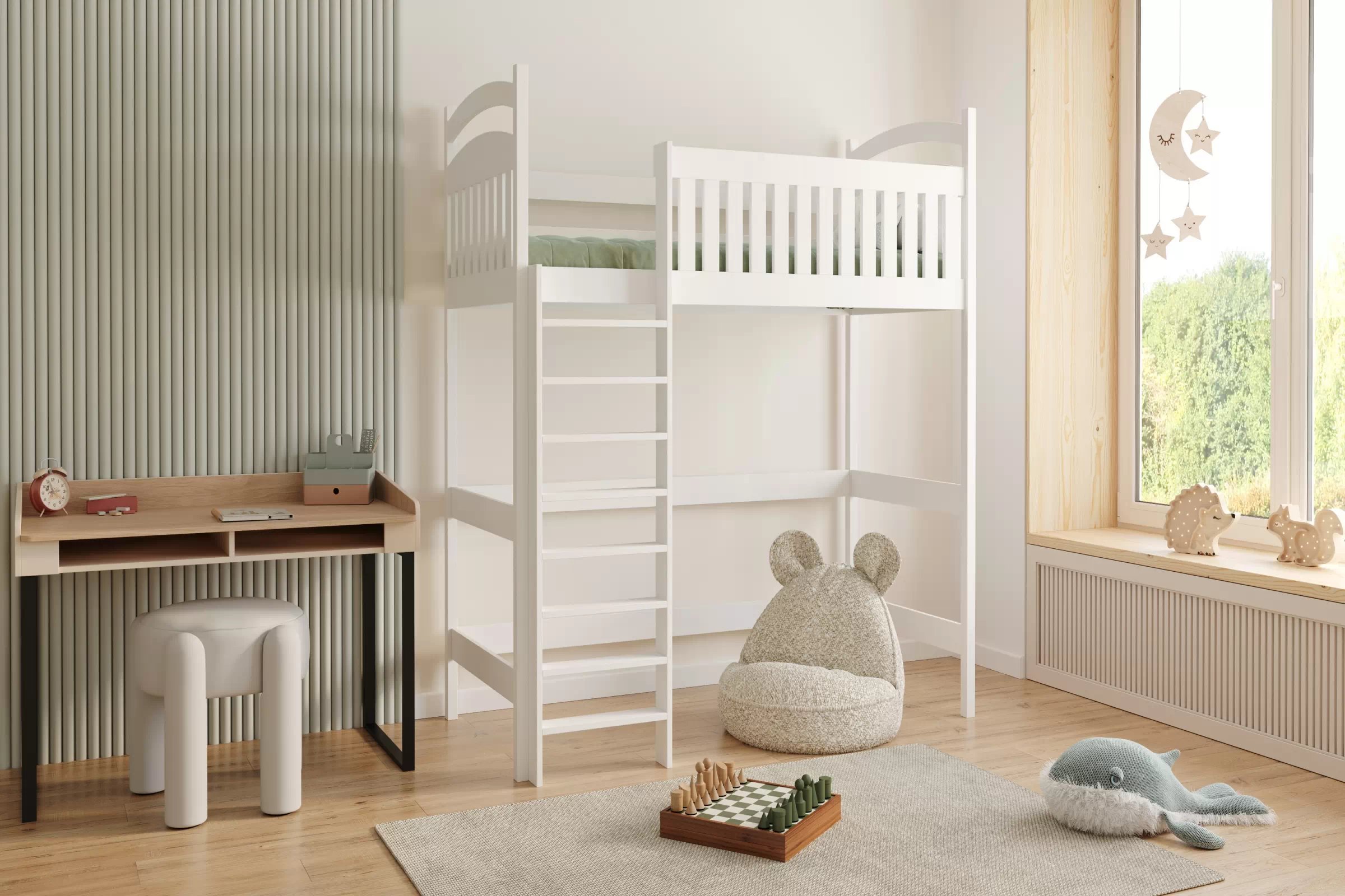 Psací stůl Alessio 125 cm - béžová Pískový / dub olejowany psací stůl Wodi 125 cm - béžová Pískový / dub olejowany