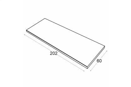 Kuchynská pracovná doska Ilandia 202cm - Dub hikora Kuchynská pracovná doska Ilandia 202cm - Dub hikora