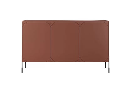 Sonatia háromajtós komód fiókkal 150 cm - bordó SONATIA háromajtós komód fiókkal 150 cm - bordó - elöl