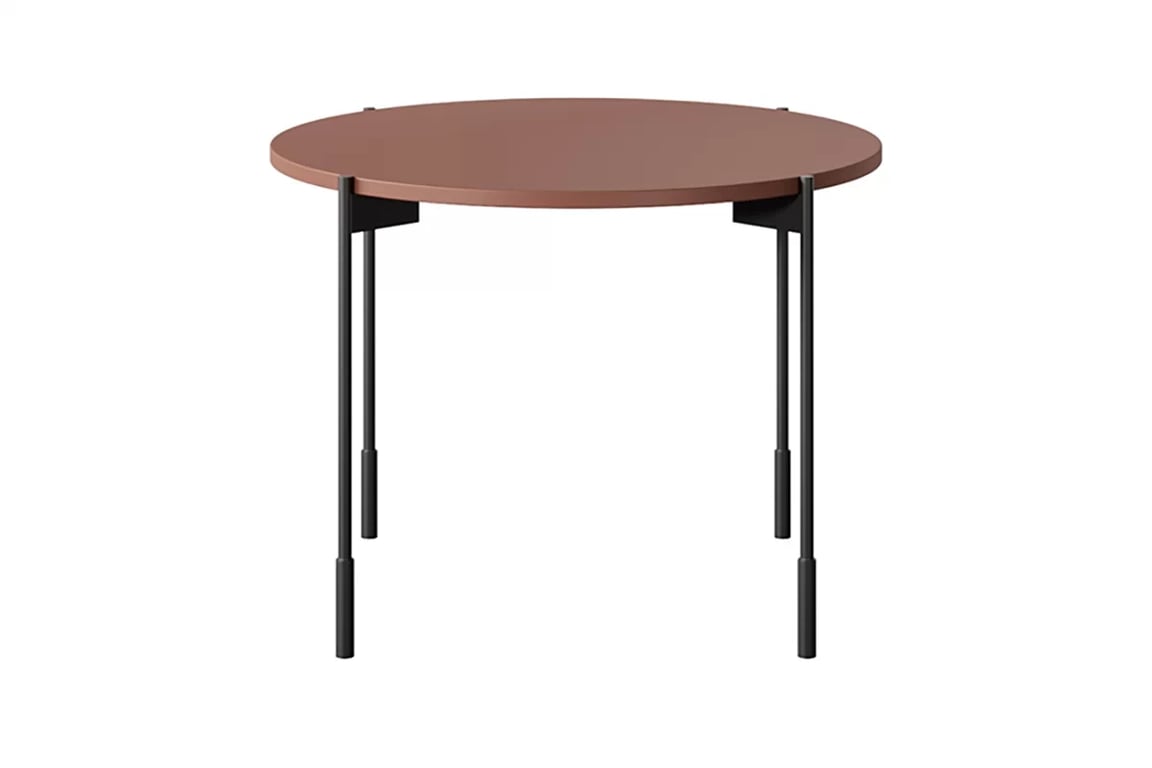 Okrúhly Konferenčný stolík Sonatia 60 cm - burgundová Konferenčný stolík okragly Sonatia 60 cm - burgund - bok
