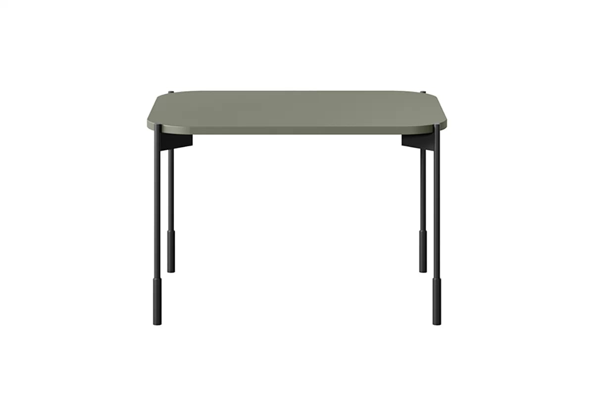 Konferenčný stolík Sonatia 60x45 cm - olivová Konferenčný stolík prostokatny Sonatia 60 cm - Oliva - bok
