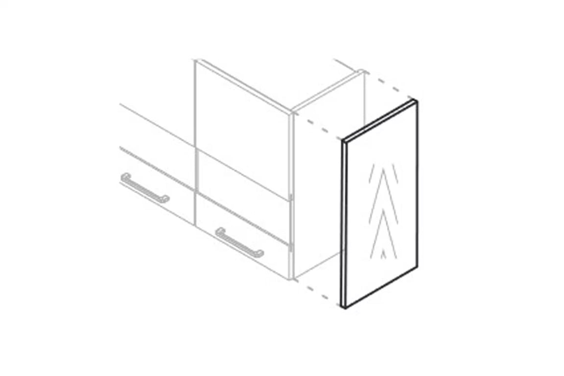 Boční panel KAMMONO F4/F7/F8 do závěsné skříňky - výška 90 cm KAMMONO F4 F7 F8 Bok nakladany do Skříňky wiszacej - wys. 90 cm