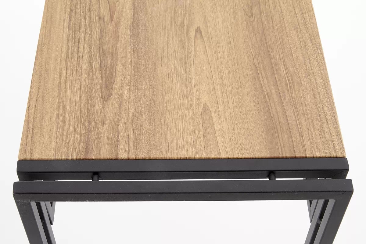 Konzola Wiral - 90 cm - dub zlatý / čierny bolivar kn1 Konzolový Stolík Dub zlaté / Čierny