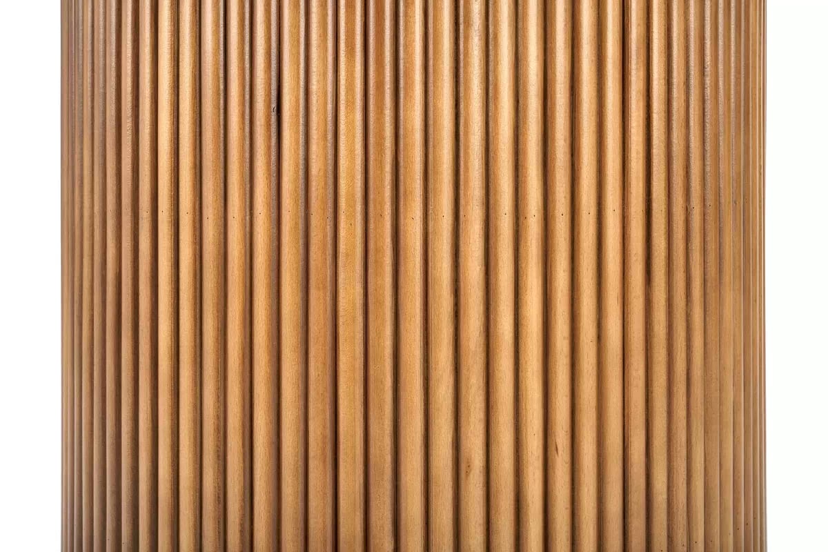 Okrúhly stôl Bruno 120 cm - biely mramor / orech bruno Stôl okrúhly, Biely mramor / orieškový