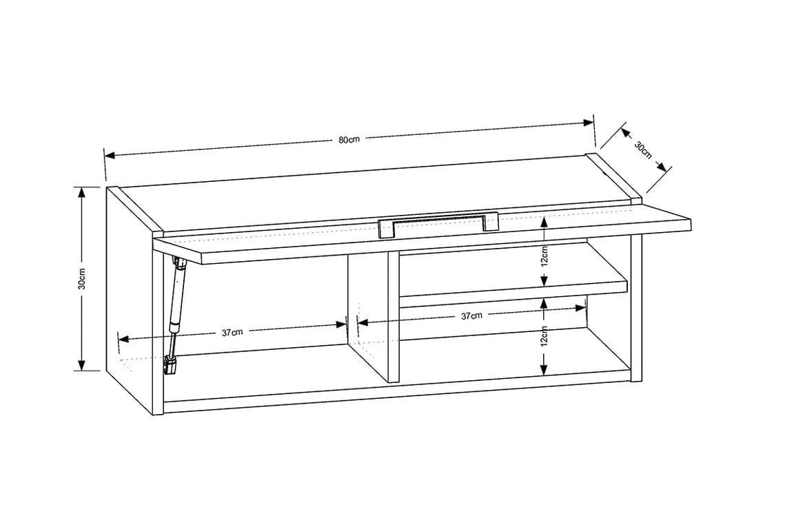 Závěsná koupelnová skříňka Mindel 80 cm - zlatý dub craft / černý Skříňka lazienkowa závěsná Mindel 80 cm - Podstavec Dub craft / Černý 