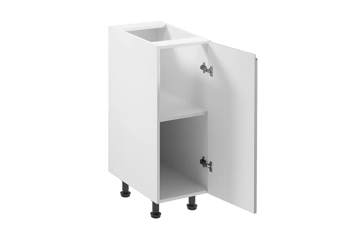 Dolní kuchyňská skříňka Aspen D30 jednodveřová – šedý lesk Skříňka kuchyňská spodní jednodveřová Aspen D30 - wnetrze