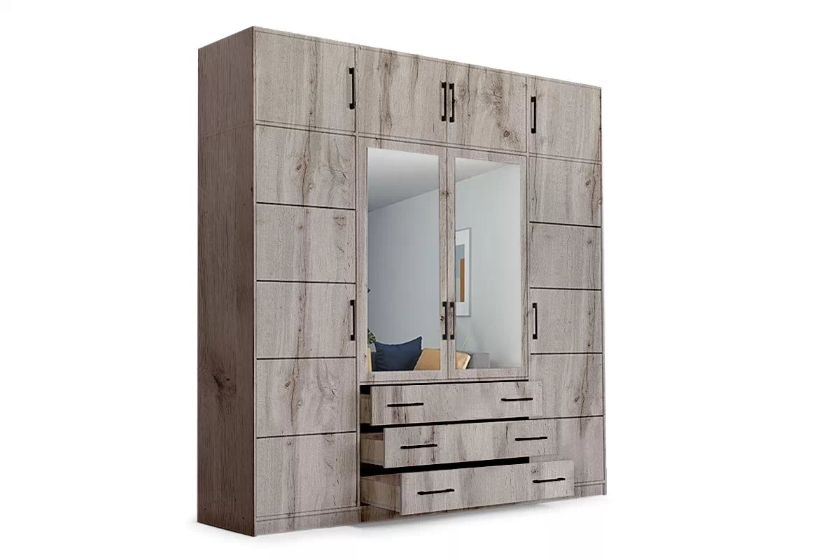 Nadstavec do skrine Bali 240 cm - dub wellington Skriňa z nadstawka Bali D4 240 cm - Dub wellington