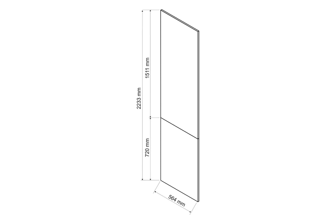 Boční panel Denis 2233x564 mm Rozměry panelu bocznego