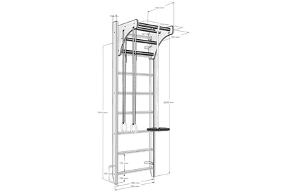 Gymnasticka rebrina BenchK 112 Rebríček gimnastyczna BenchK