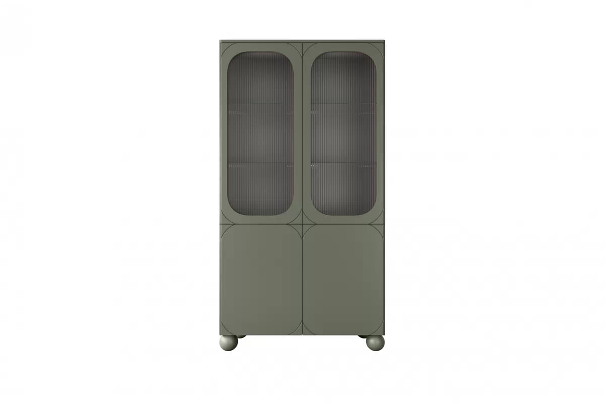 Vitrína Sonatia II do obývacej izby 100 cm - Oliva Vitrína dvojdverová