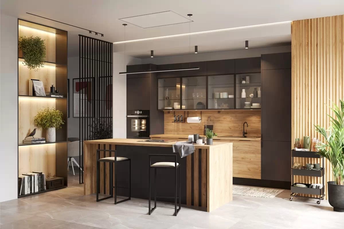 Kuchyňský regál KAMMONO M4 SCMAX30/71 s košem cargo MAX nowe Nábytek do kuchyně kammono 