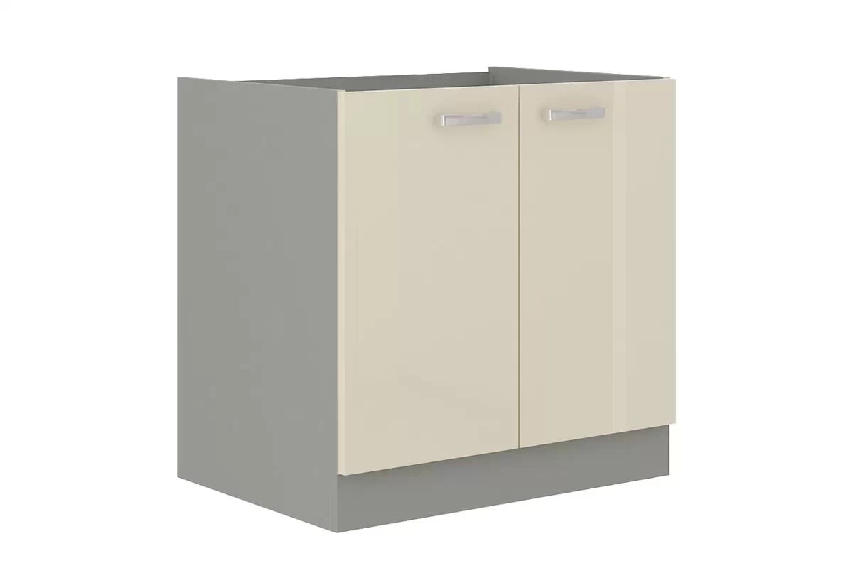 Kuchyňská sestava Karmen 2,6 m s deskou a dřezem Laon 80 D 2F BB - Skříňka spodní dvoudveřová