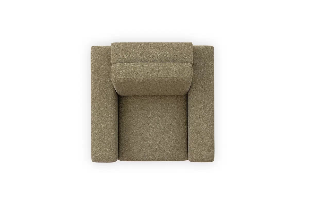 Čalouněné křeslo Elentio Zelený Křeslo z poduszka na oparciu 