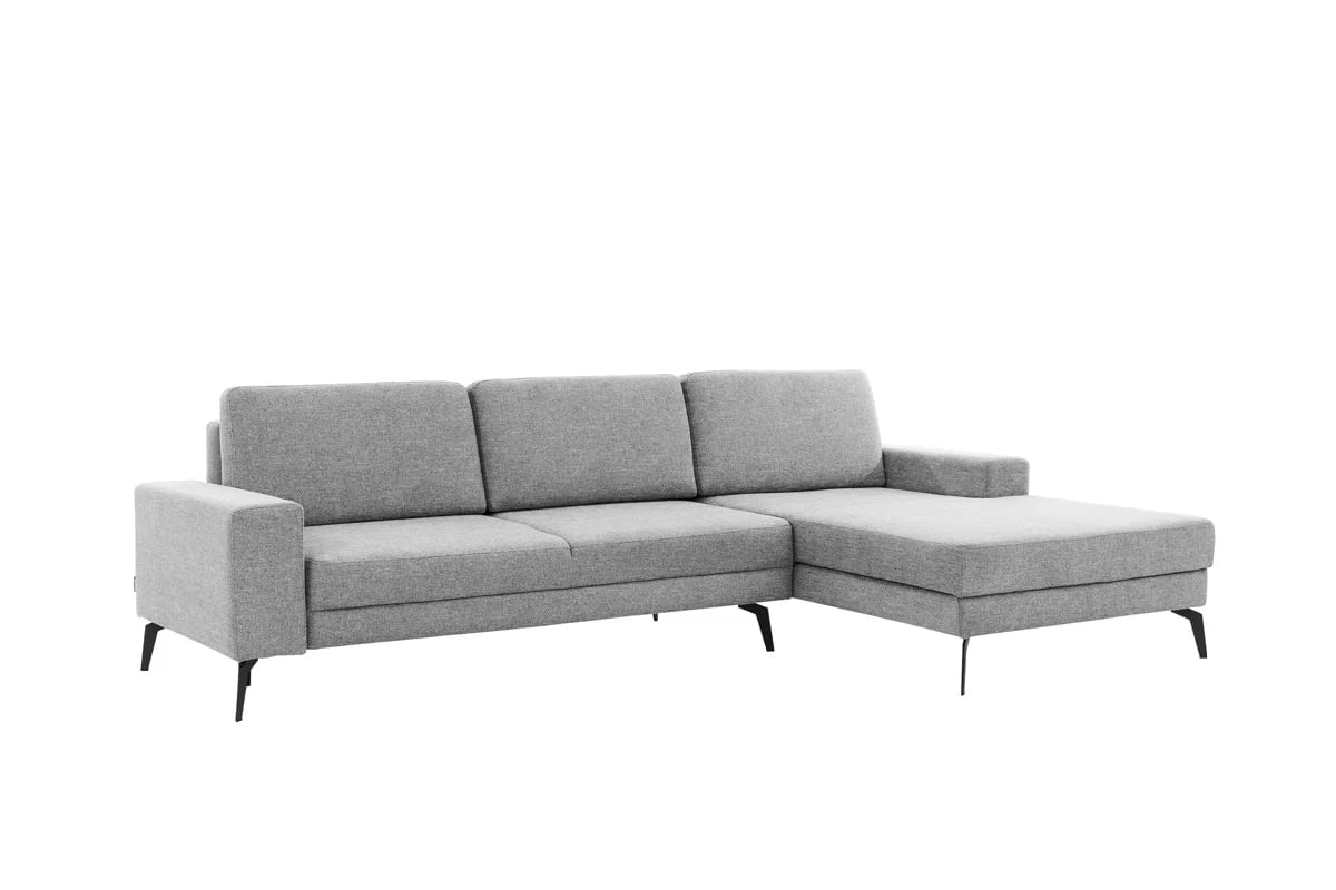 Rohová rozkladacia sedacia súprava Elentio Mini Pravá - sivá tkanina Gemma 85 Rohová sedacia súprava Elentio Mini