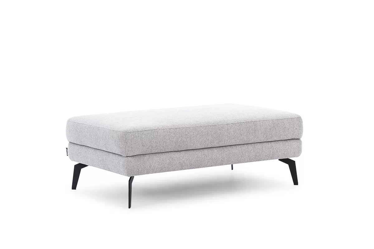 Čalúnená taburetka Elentio šedá Taburet čalúnený  