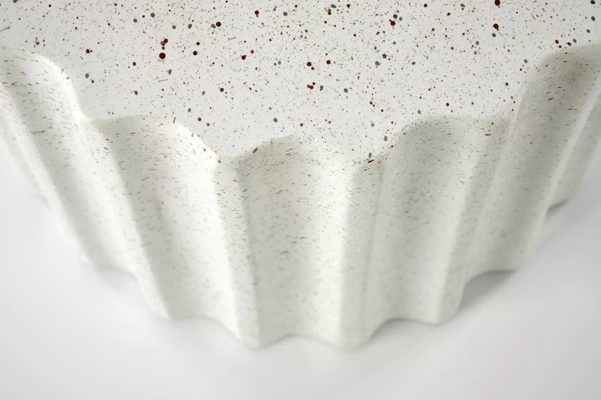 Konferenční stolek Fara - kompozit (oxid hořečnatý) / bílý fara Konferenční stolek kompozit - tlenek magnezu, Bílý