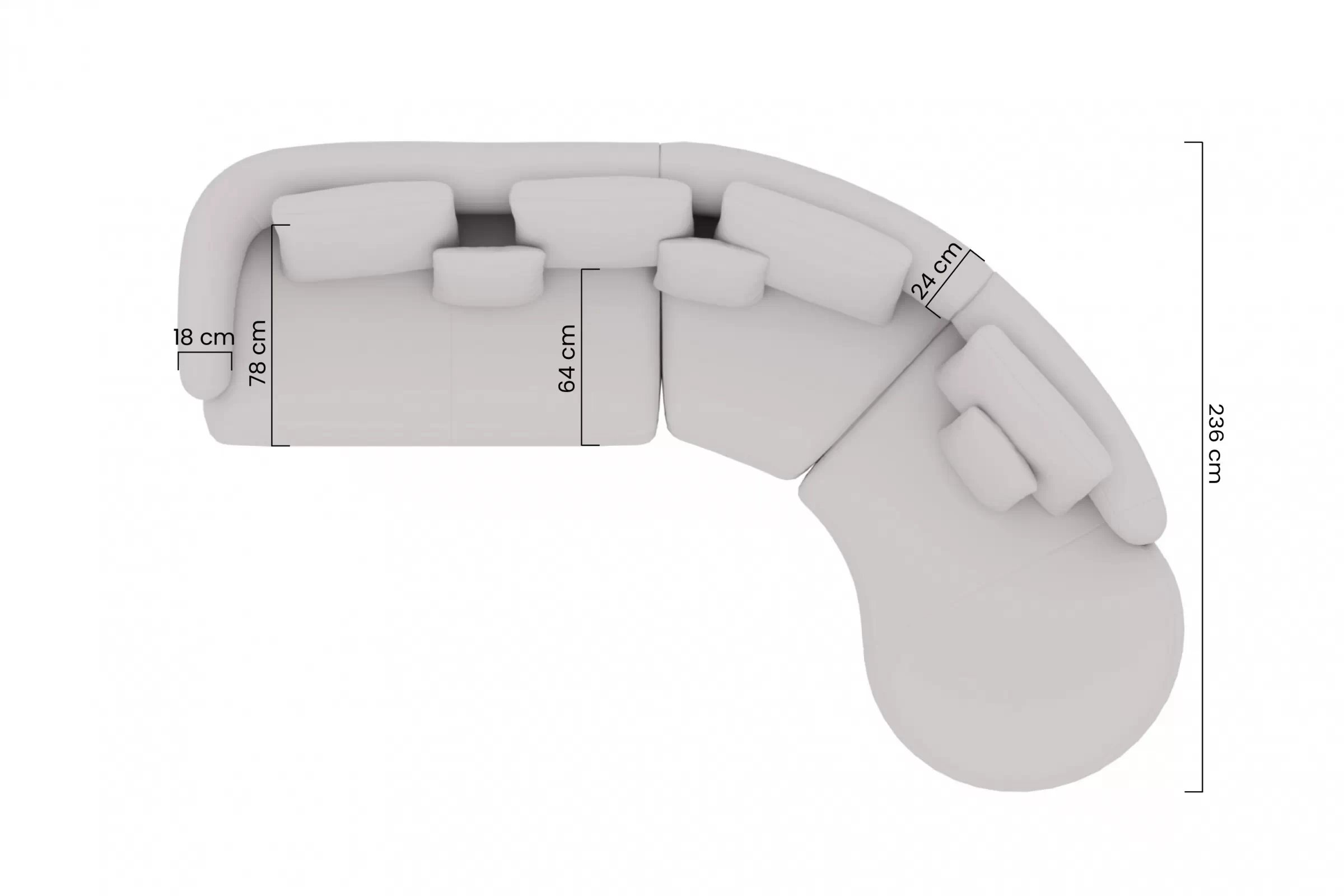 Modulová sedací souprava Finezal 2L + C + OTP Finezal 2L+C+OTP