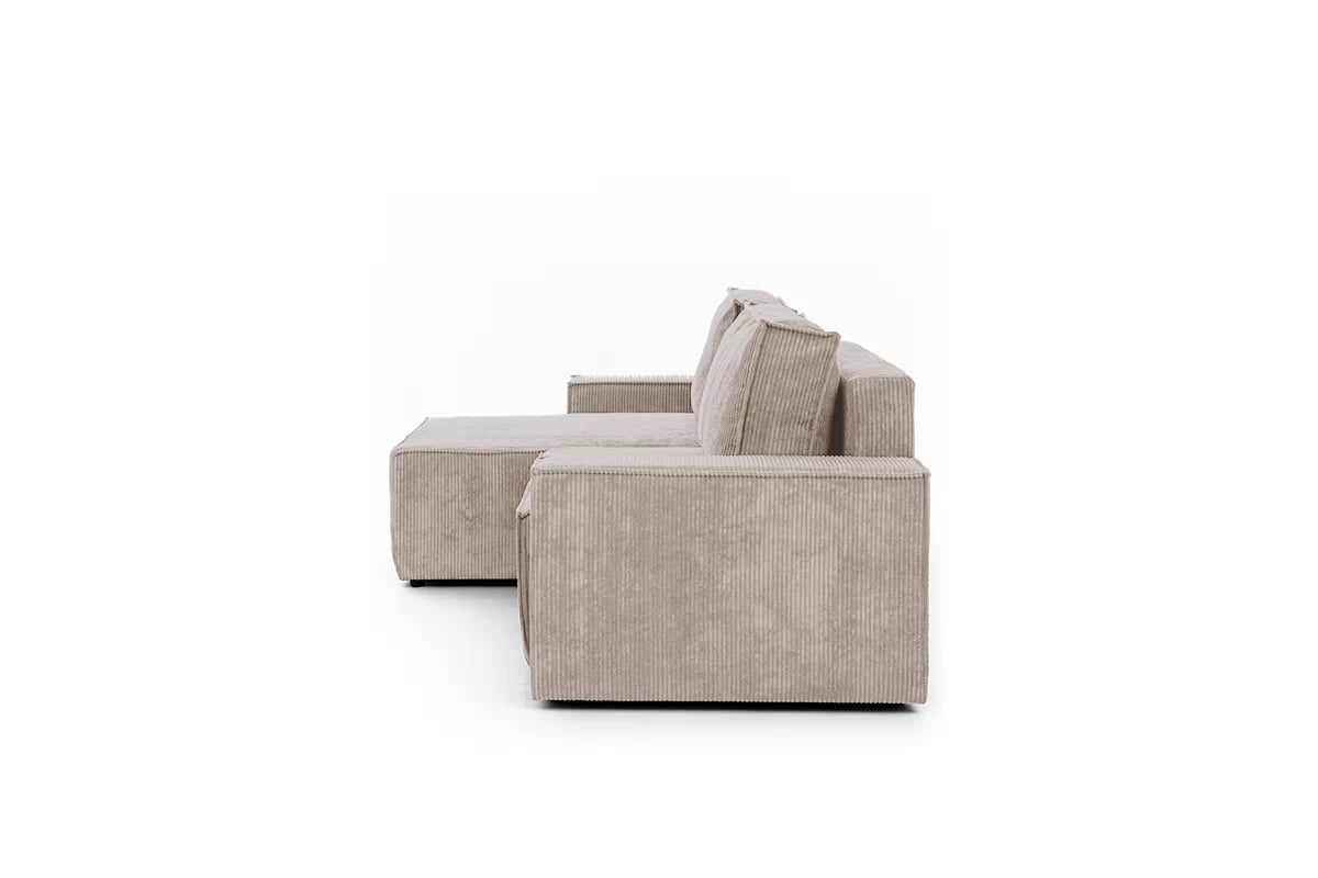 Rozkládací rohová sedací souprava Flabio Mini levá - béžová Lincoln 03 Rohová sedací souprava Flabio Mini