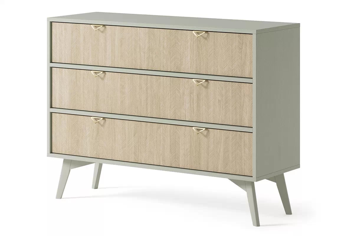 Komoda s tromi zásuvkami Lumira 106 cm - eukalyptus / jedľa skandi Komoda s tromi zásuvkami Lumira 106 cm - eukaliptus / jodelka skandi 