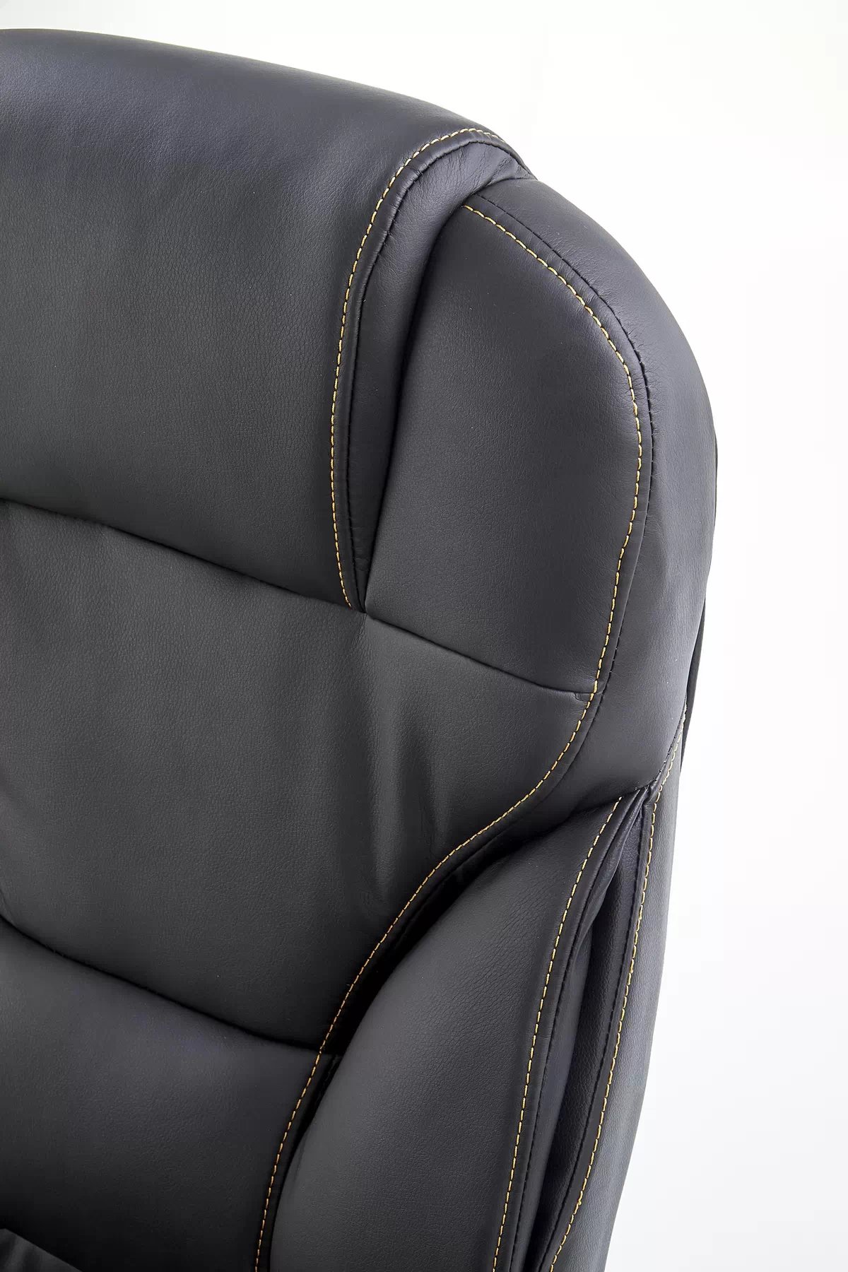 Kancelářská židle Bolizi s područkami - černá ekokůže Kancelářske křeslo desmond - Černý