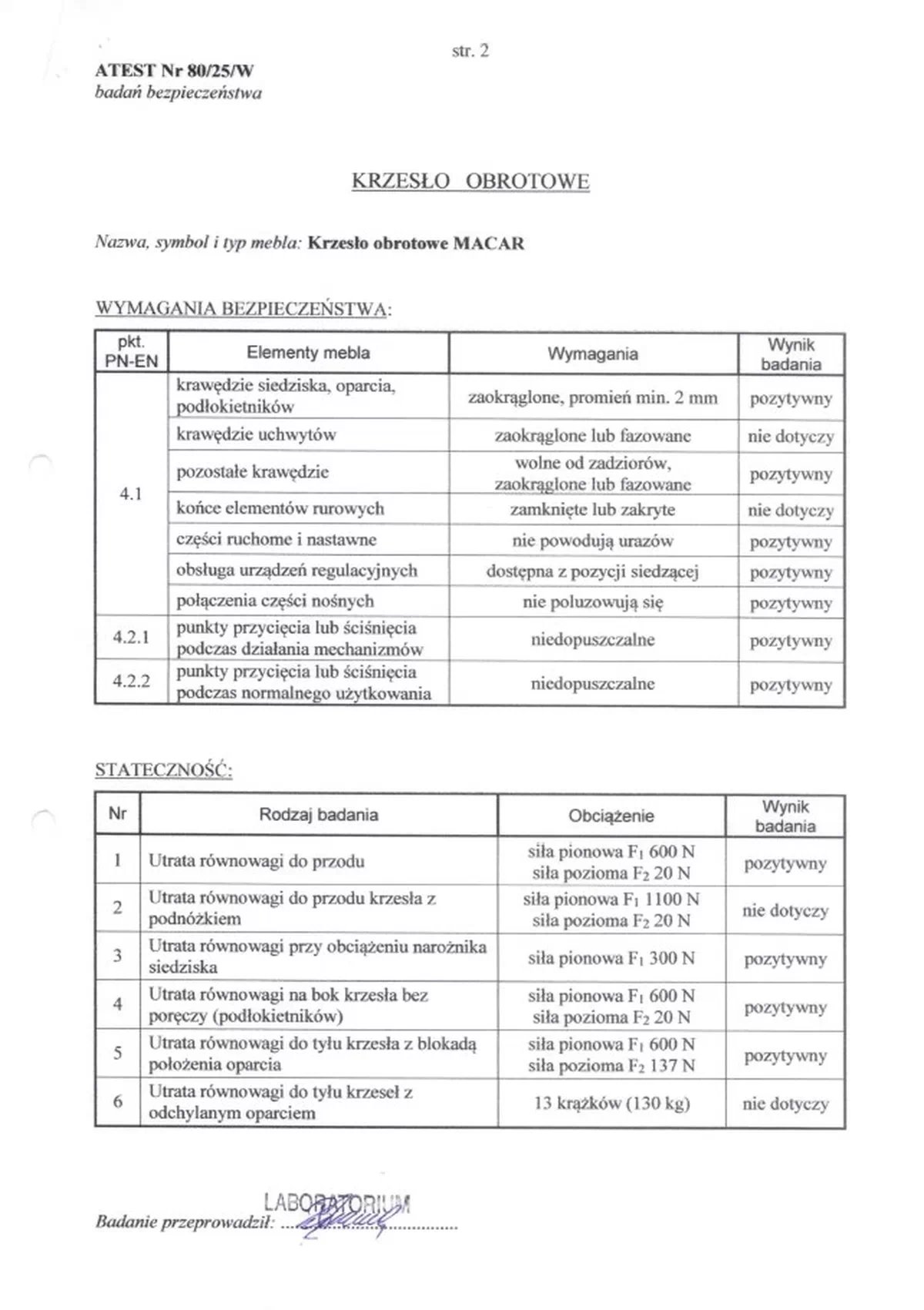 MACAR Kreslo kancelárske, Čierny (1p=1szt) Kancelárske kreslo macar ergonomiczny - Čierny