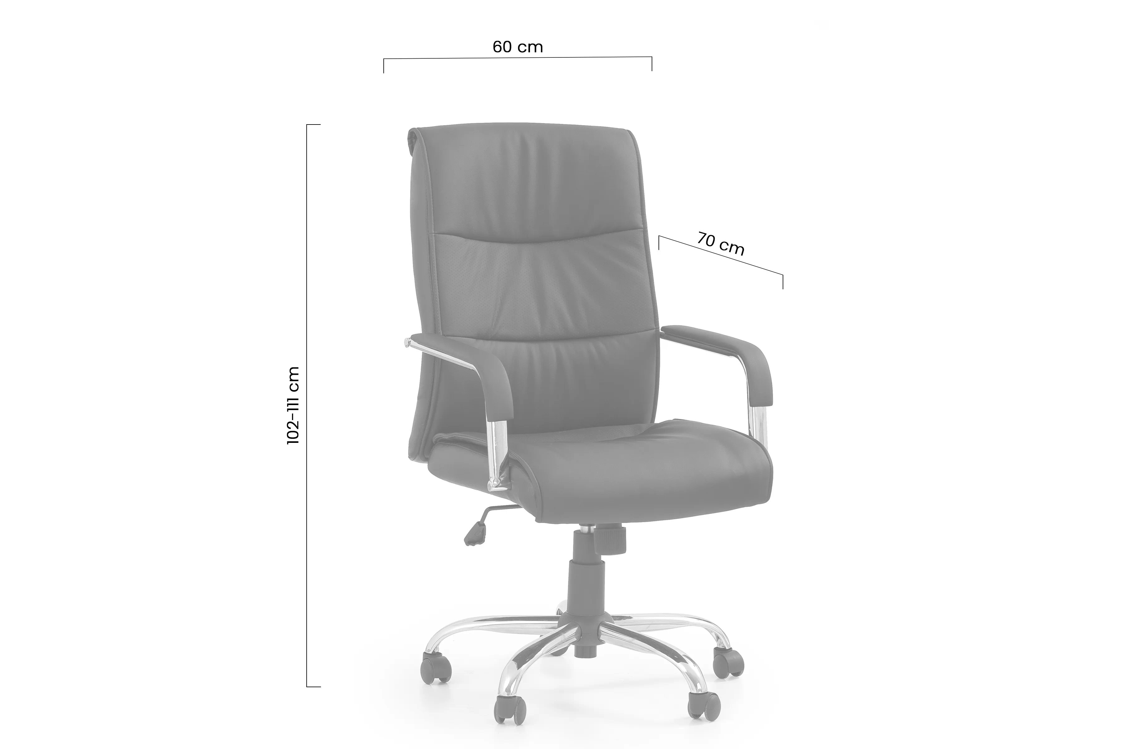 Kancelářská židle Notlik s područkami - černá ekokůže Kancelářská židle Notlik z podlokietnikami - černá Eko-kůže