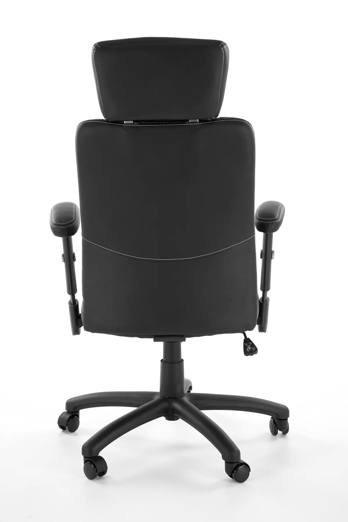 Kancelářská židle Stilo s područkami - černá ekokůže Kancelářská židle stilo z regulowanymi podlokietnikami - černá