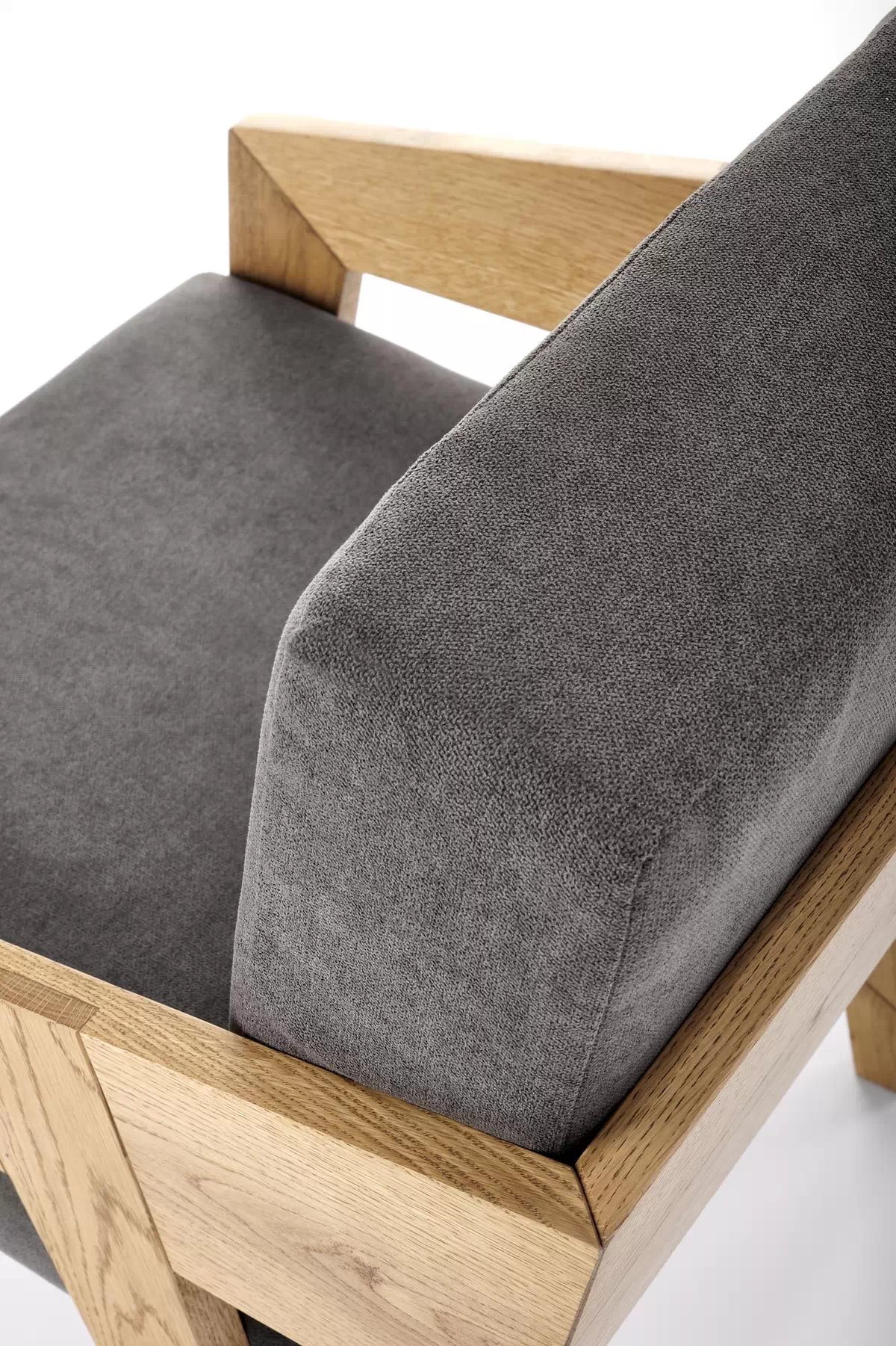 Dřevěné křeslo Freedom - přírodní dub / popelavá Křeslo dřevo freedom - Dub přírodní / popel