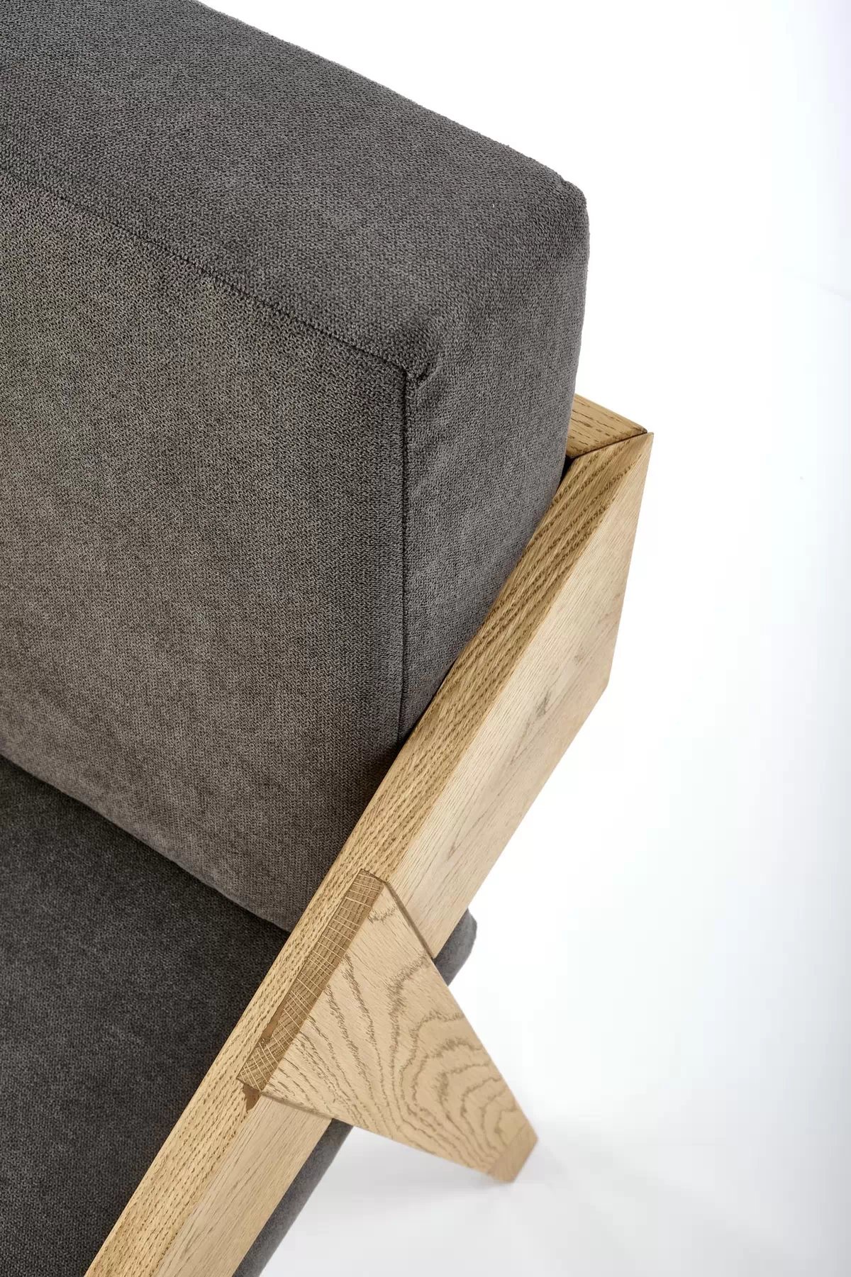 Dřevěné křeslo Freedom - přírodní dub / popelavá Křeslo dřevo freedom - Dub přírodní / popel