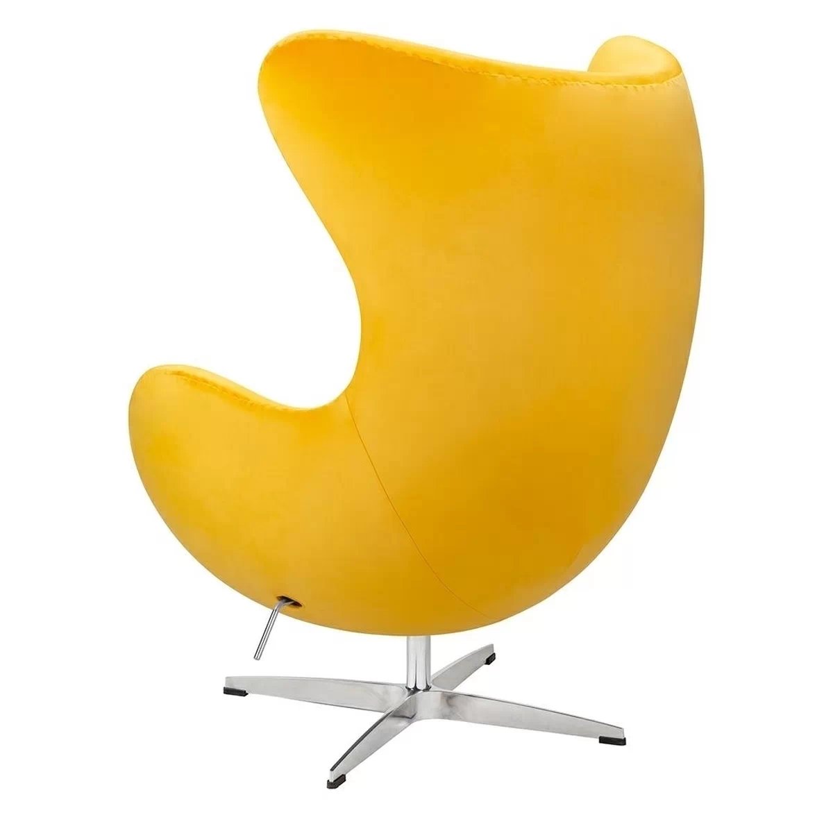 Kreslo EGG CLASSIC VELVET žltý - velúr, Podstavec hliníková - Koncovka Série Kreslo egg classic velvet zlaté - zamat, Podstavec hliníková