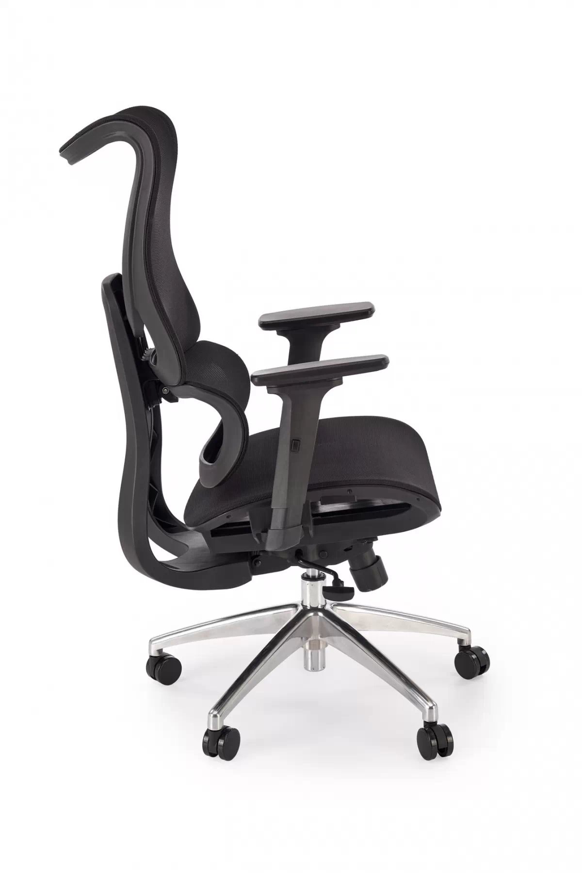 Ergonomická kancelárska stolička Casilo - čierna ekokoža Kreslo ergonomiczny Casilo otočna - Čierny