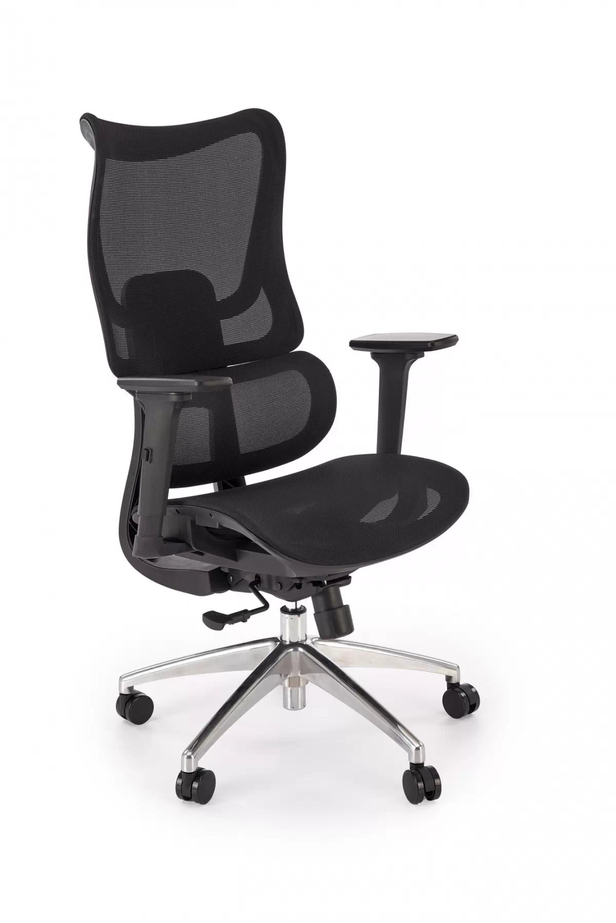 Ergonomická kancelárska stolička Casilo - čierna ekokoža Kreslo ergonomiczny Casilo otočna - Čierny