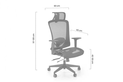 Ergonomické křeslo Tamali - černé Křeslo ergonomiczny Goliat - černá