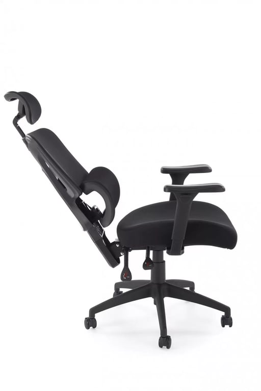 Ergonomické kancelárske kreslo Lorendi otočné - čierna ekokoža Kreslo ergonomiczny Lorendi otočna - Čierny 